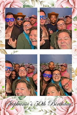Example of a personalised Pixel Pop photo booth design