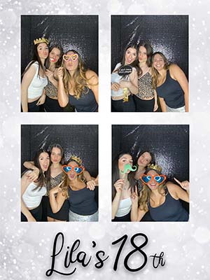 Example of a personalised Pixel Pop photo booth design