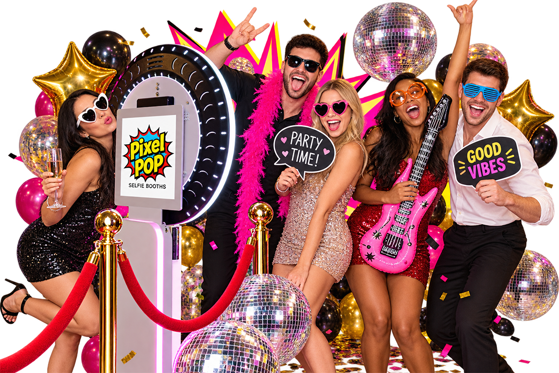 Pixel Pop photo and video booth entertainment for parties